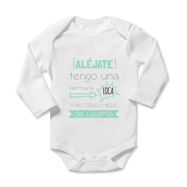 Body bebé personalizado Aléjate - Imagen 4