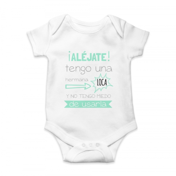 Body bebé personalizado Aléjate - Imagen 2