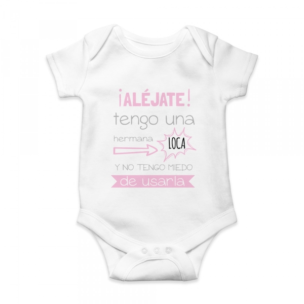 Body bebé personalizado Aléjate - Imagen 3