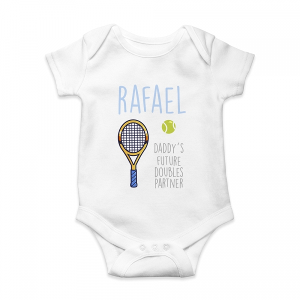 Body bebé personalizado Tenis double´s partner