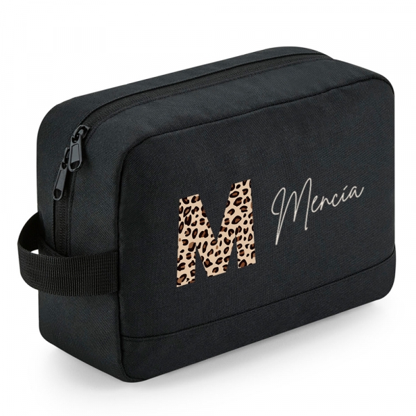 Neceser personalizado Vermont Inicial leopardo