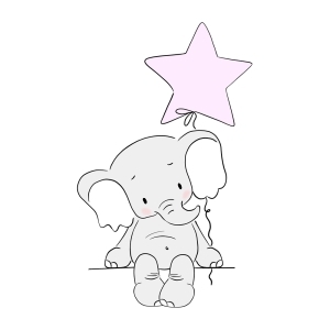 ELEFANTE GLOBO ESTRELLA