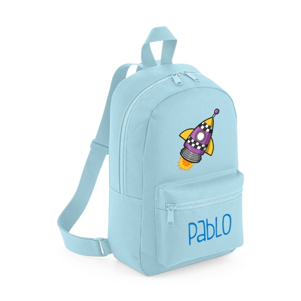 MOCHILA MINI PERSONALIZADA COHETE