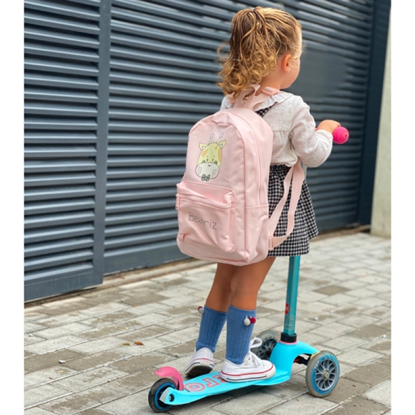 MOCHILA MINI PERSONALIZADA OSO POLAR PLUMAS - Imagen 2