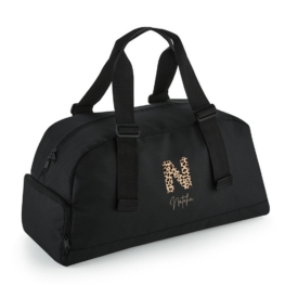 Bolsa deporte personalizada Vermont Inicial leopardo