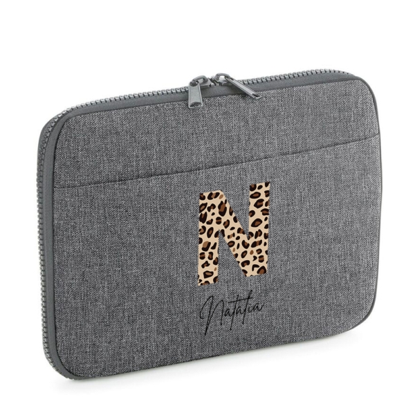 FUNDA ORGANIZADOR PERSONALIZADO TABLET BOSTON INICIAL LEOPARDO - Imagen 3