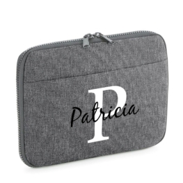FUNDA ORGANIZADOR PERSONALIZADO TABLET BOSTON  - INICIAL NOMBRE ENCIMA