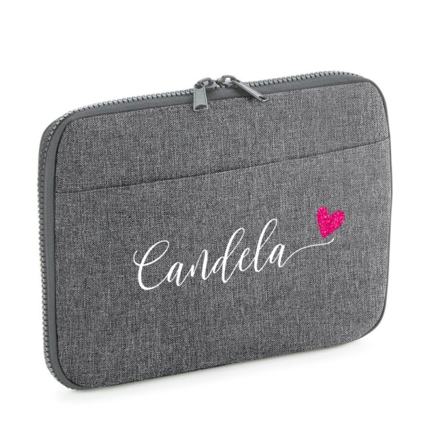 FUNDA ORGANIZADOR PERSONALIZADO TABLET BOSTON NOMBRE CORAZÓN