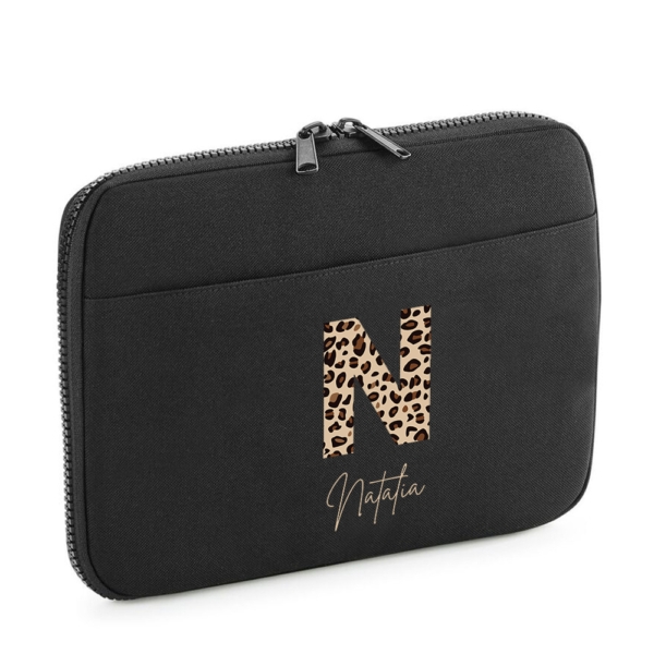 FUNDA ORGANIZADOR PERSONALIZADO TABLET BOSTON INICIAL LEOPARDO