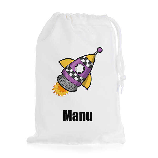 BOLSA PERSONALIZADA MERIENDA COHETE