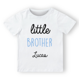CAMISETA PERSONALIZADA HERMANOS CALIGRAFÍA