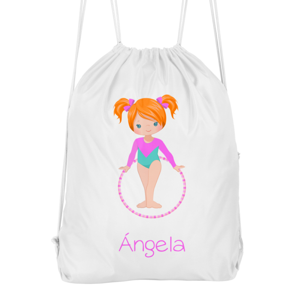 Mochila cuerdas personalizada Gimnasia rítmica Aro - Imagen 3