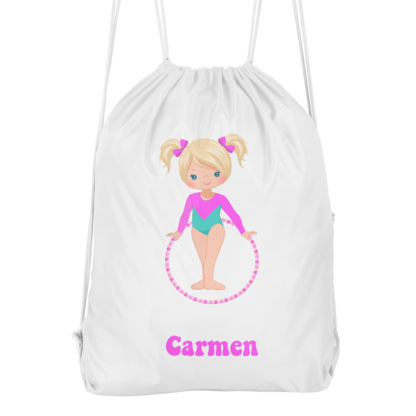 Mochila cuerdas personalizada Gimnasia rítmica Aro - Imagen 4