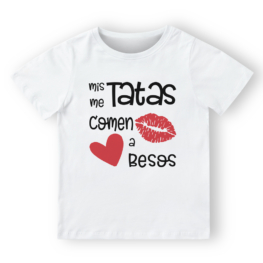 CAMISETA PERSONALIZADA COMEN A BESOS