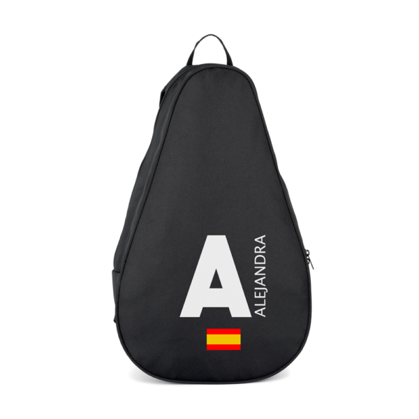 FUNDA MOCHILA PALA PÁDEL PERSONALIZADA INICIAL NOMBRE AL LADO - Imagen 5