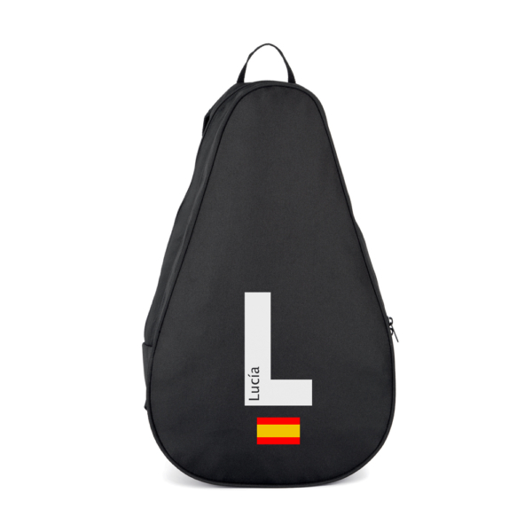 FUNDA MOCHILA PALA PÁDEL PERSONALIZADA INICIAL NOMBRE DENTRO - Imagen 5