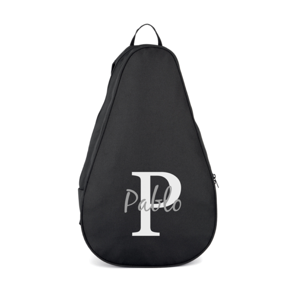 FUNDA MOCHILA PALA PÁDEL PERSONALIZADA INICIAL NOMBRE ENCIMA