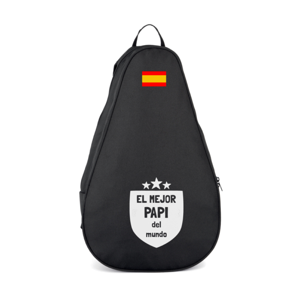 FUNDA MOCHILA PALA PÁDEL PERSONALIZADA ESCUDO MEJOR DEL MUNDO - Imagen 4