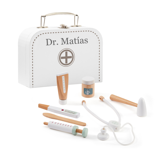 Maletín médico madera personalizado