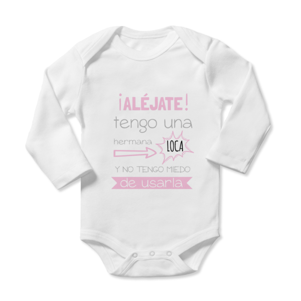 Body bebé personalizado Aléjate - Imagen 6