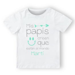 CAMISETA PERSONALIZADA PAPIS AL MANDO