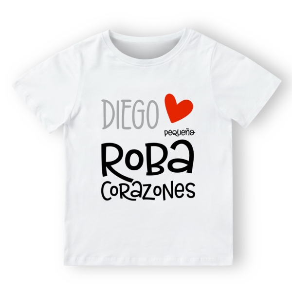 Camiseta personalizada Roba corazones