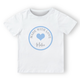 Camiseta personalizada Sello made with love