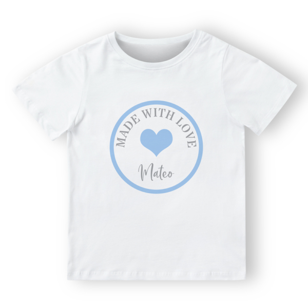 Camiseta personalizada Sello made with love