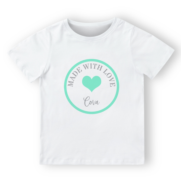 Camiseta personalizada Sello made with love - Imagen 3