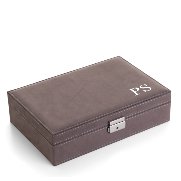 Joyero relojero personalizado terciopelo - Imagen 4