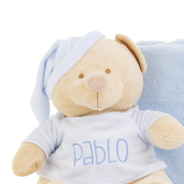 Peluche Osito dormilón personalizado con manta - Imagen 2
