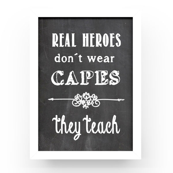 Cuadro Héroes sin capa profesores - Imagen 2