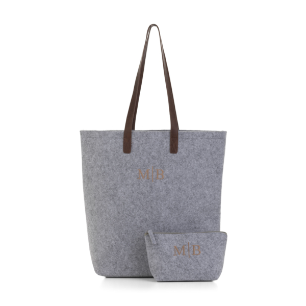 TOTE Y NECESER FIELTRO PERSONALIZADOS - Imagen 3