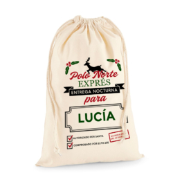 Saco personalizado Polo norte exprés
