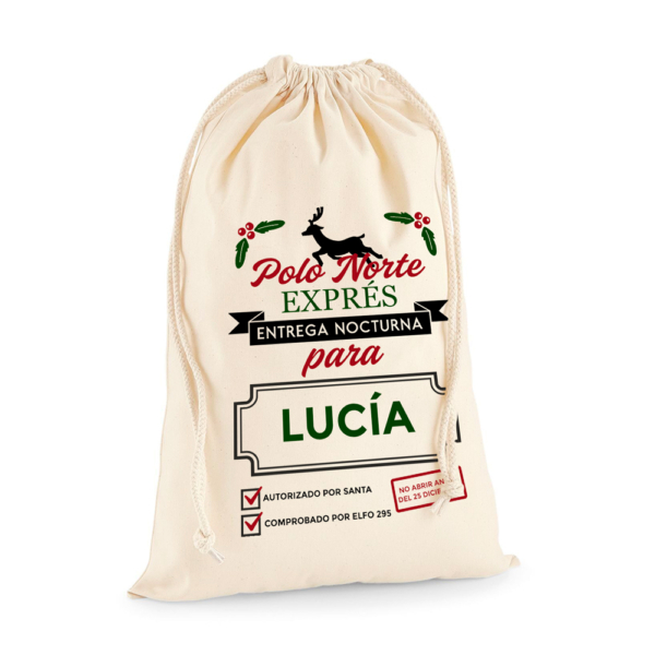 Saco personalizado Polo norte exprés