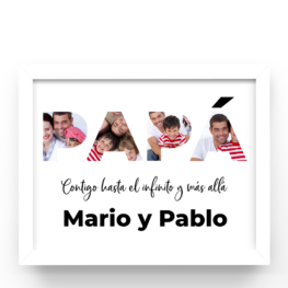 CUADRO PERSONALIZADO PAPÁ FOTOS