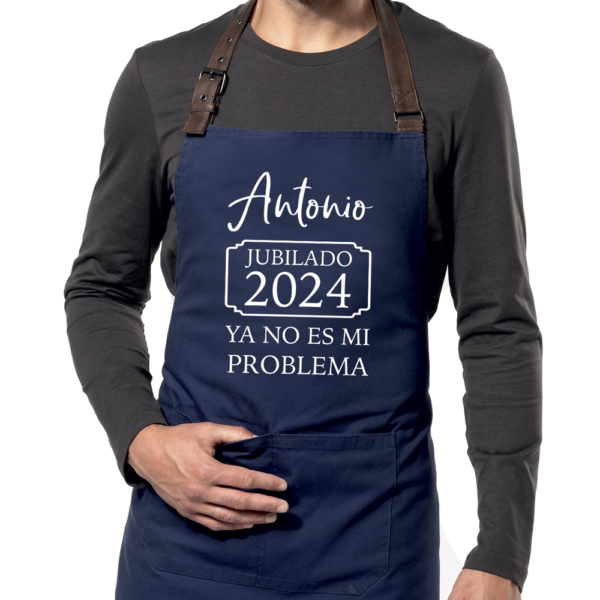 Delantal personalizado Vintage Jubilado - Imagen 2