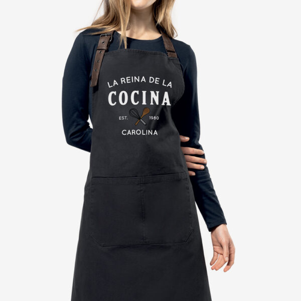 Delantal personalizado Vintage Rey cocina - Imagen 3