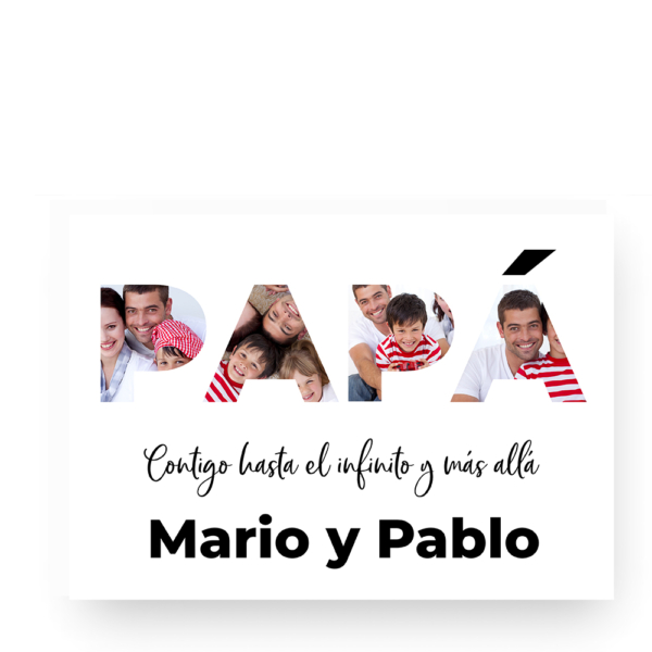 CUADRO PERSONALIZADO PAPÁ FOTOS - Imagen 2