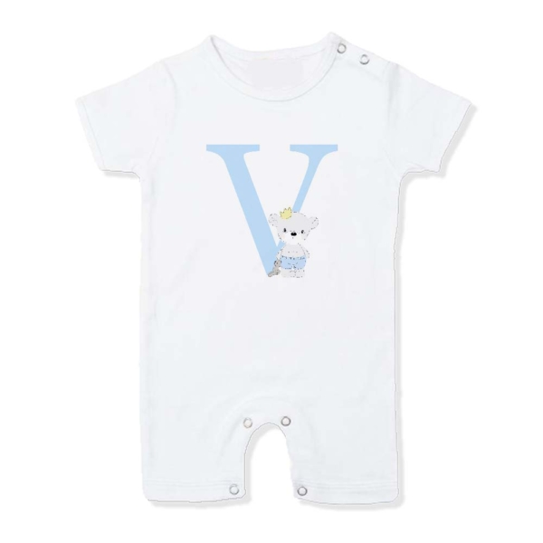 Pijama bebé personalizado osito corona peluche - Imagen 6