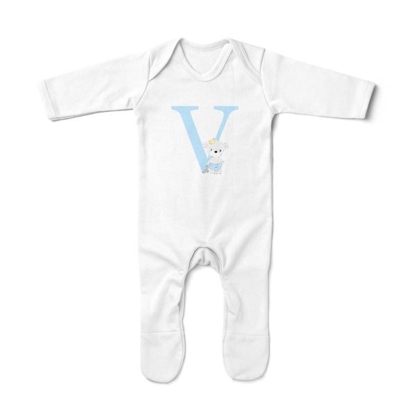 Pijama bebé personalizado osito corona peluche - Imagen 4