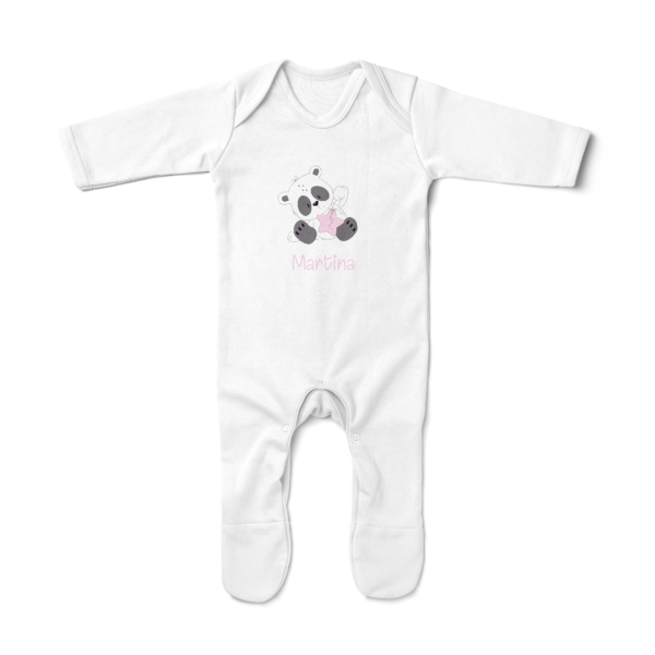Pijama bebé personalizado panda estrella