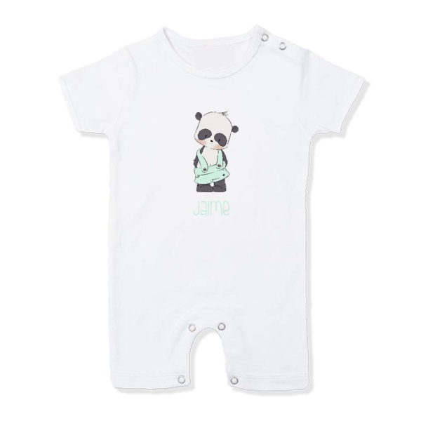 Pijama bebé personalizado panda pantalón - Imagen 2