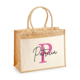 BOLSA PERSONALIZADA MÓNACO INICIAL NOMBRE ENCIMA