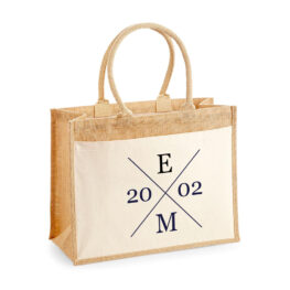 Bolsa personalizada Mónaco Iniciales cruz