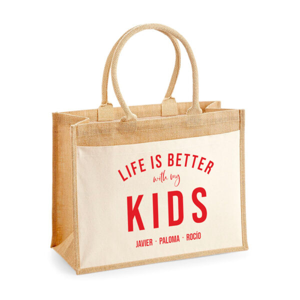 Bolsa personalizada Mónaco Life is better - Imagen 3