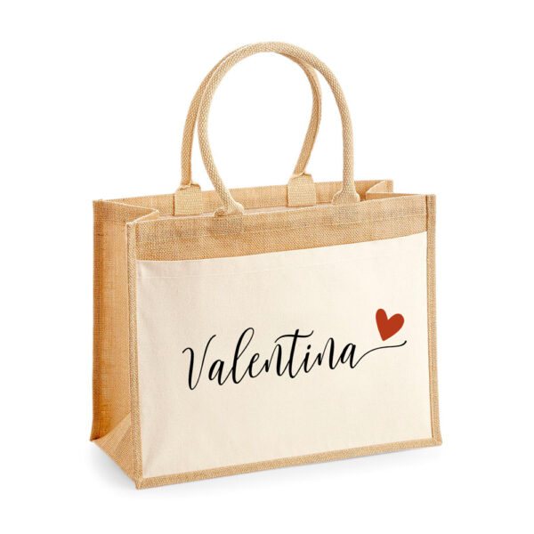Bolsa personalizada Mónaco Nombre corazón
