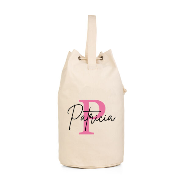 BOLSA PERSONALIZADA OCEÁNO INICIAL NOMBRE ENCIMA
