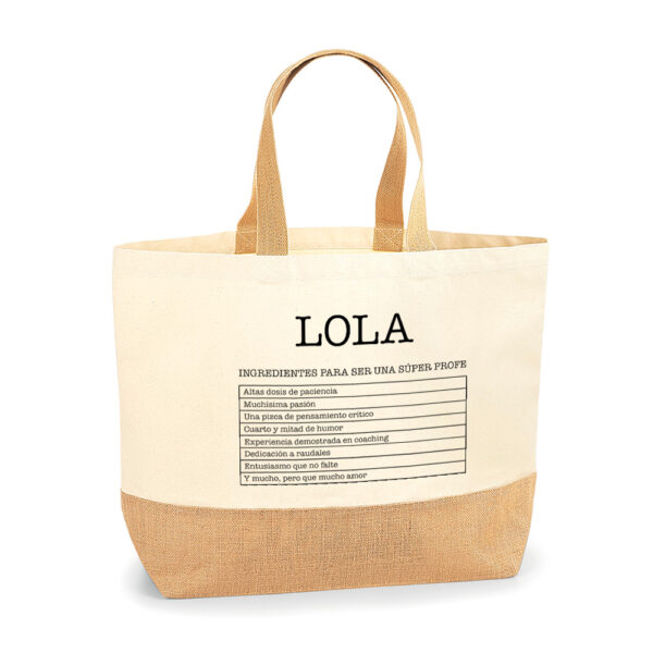 Bolsa personalizada Santorini Ingredientes - Imagen 2