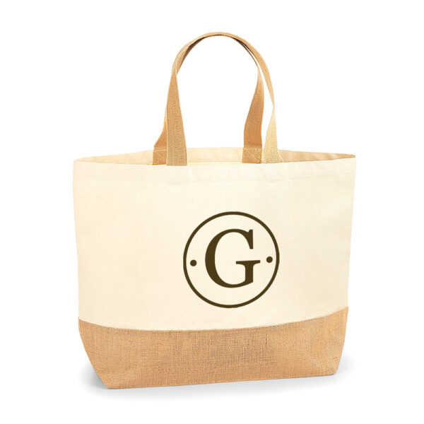 Bolsa personalizada Santorini Inicial círculo